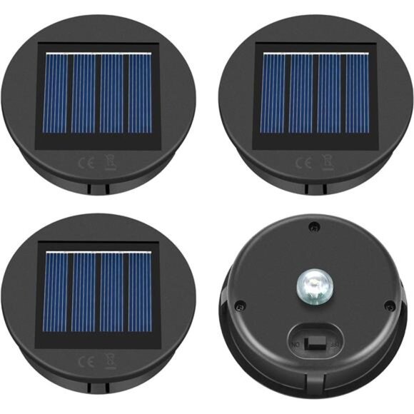 Solar Light Replacement 4 Pack (Top Size 3.15 inch, Bottom Size 2.76 in - Picture 1 of 7